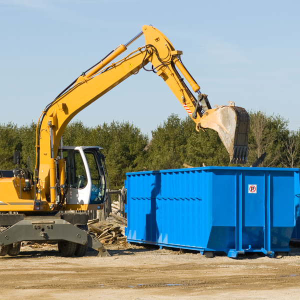 what size residential dumpster rentals are available in Basin Wyoming